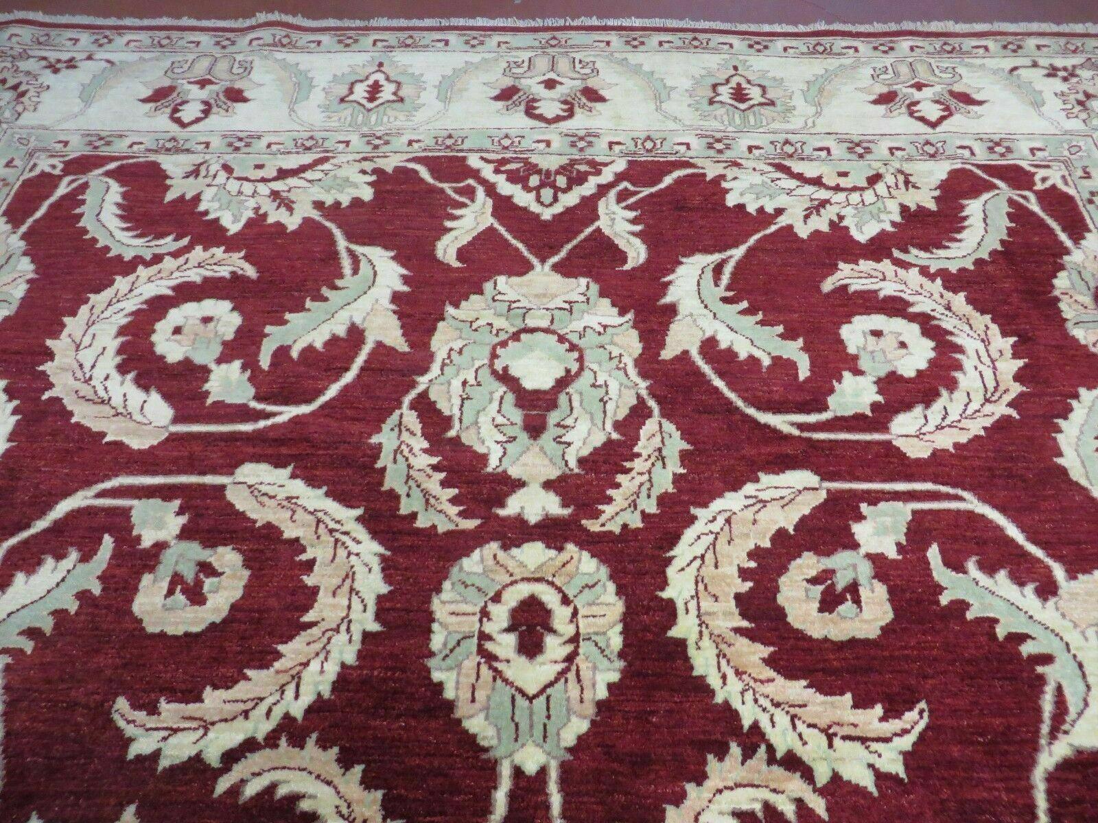 8' X 10' Vintage Fine Handmade Peshawar Agra Chobi Rug - Nuvé