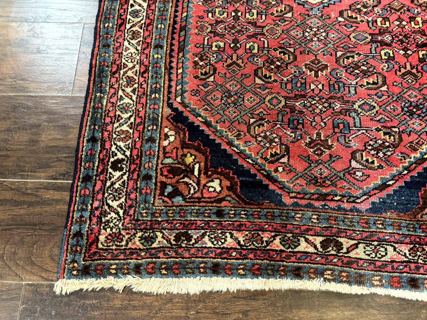 Antique Persian Tribal Rug 3.6 x 5, Hamadan Angelas Rug - Nuvé