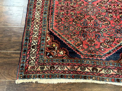 Antique Persian Tribal Rug 3.6 x 5, Hamadan Angelas Rug - Nuvé