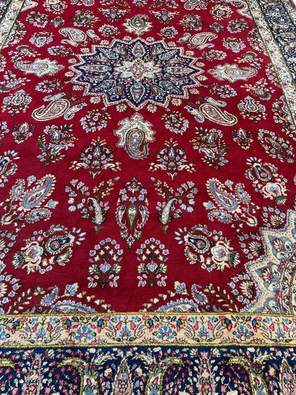 Vintage Kirman Persian Rug | 9’9” x 14’ | Thick Full-Pile Wool | Circa 1960 | K2029 - Nuvé