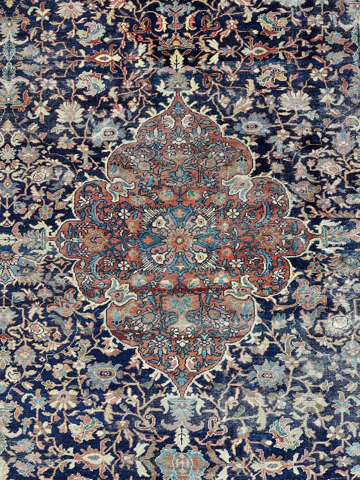 Antique Persian Mahal Rug 8’3”x12’ - Circa 1900 Treasure - Nuvé