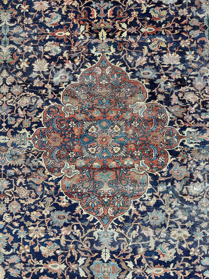 Antique Persian Mahal Rug 8’3”x12’ - Circa 1900 Treasure - Nuvé