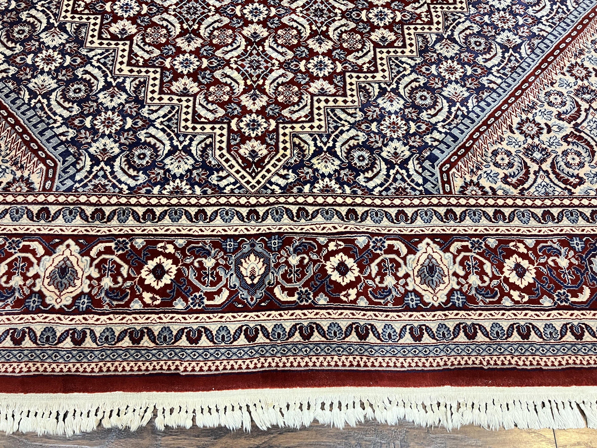 Karastan Rug 8x10, Kara Shah Red Bidjar, Belgium Power Loomed Rug, Wool Pile Karastan Rug, Vintage - Nuvé