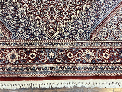Karastan Rug 8x10, Kara Shah Red Bidjar, Belgium Power Loomed Rug, Wool Pile Karastan Rug, Vintage - Nuvé