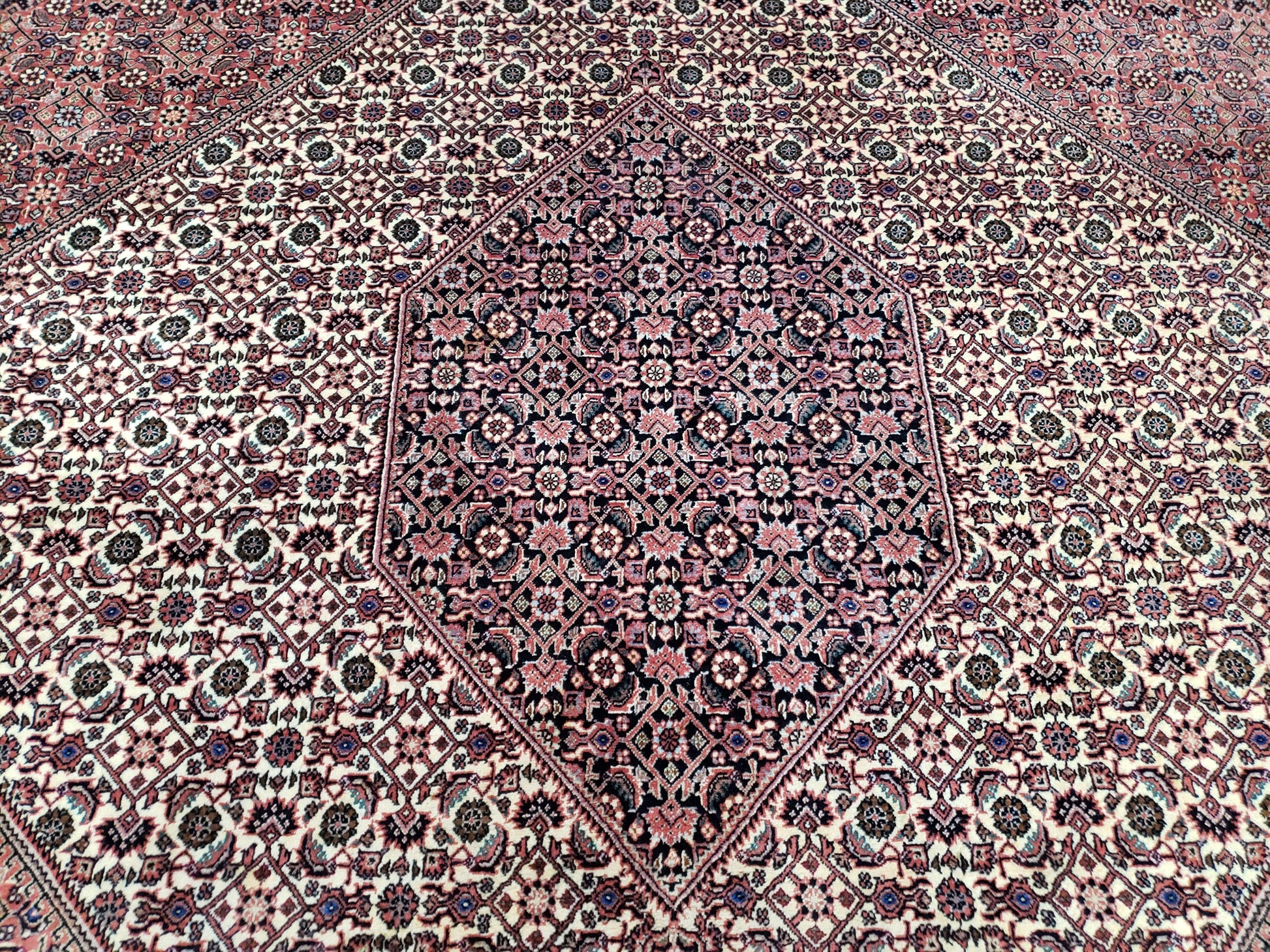 Persian Bijar Rug 8x11 - Herati Mahi Pattern - Nuvé