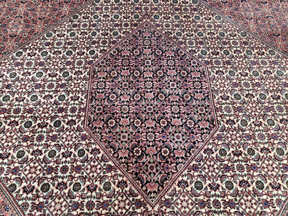 Persian Bijar Rug 8x11 - Herati Mahi Pattern - Nuvé