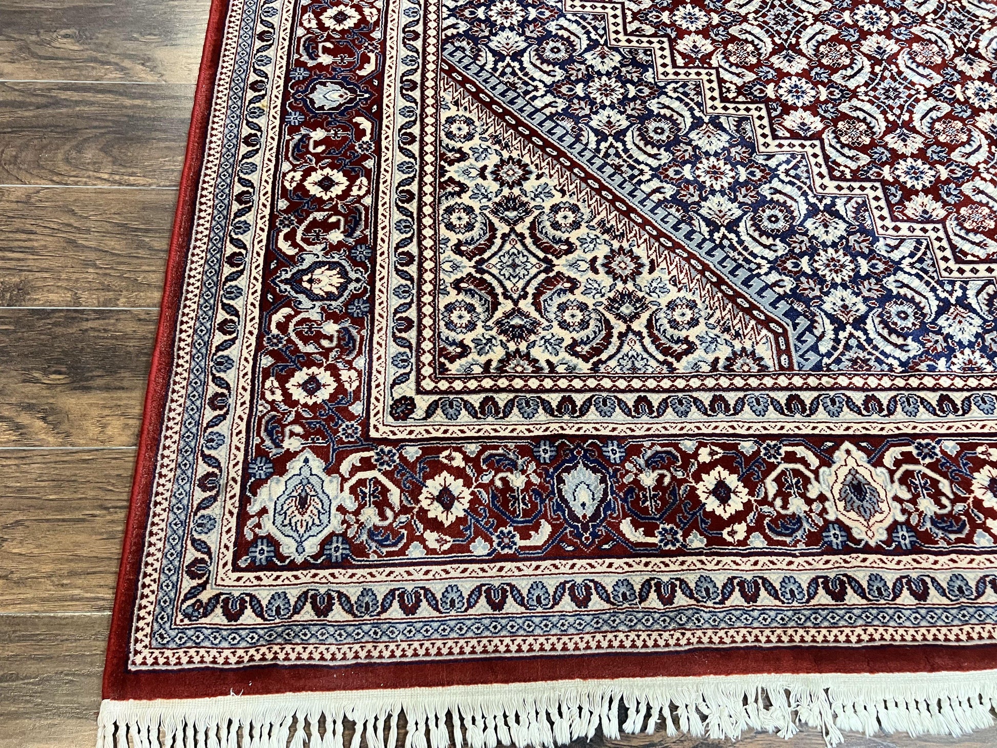 Karastan Rug 8x10, Kara Shah Red Bidjar, Belgium Power Loomed Rug, Wool Pile Karastan Rug, Vintage - Nuvé