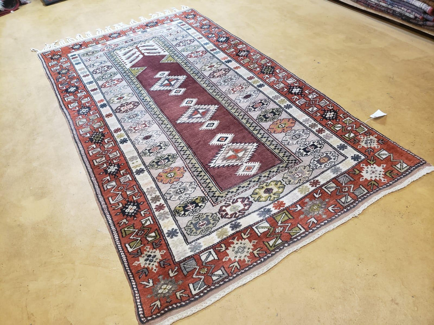 4x8 Turkish Rug - Turkish Oriental Carpet - Tribal Rug - Talesh Rug - Hand Knotted Wool Area Rug 4' 4" x 7' 6" Bedroom Rug Vintage - Nuvé