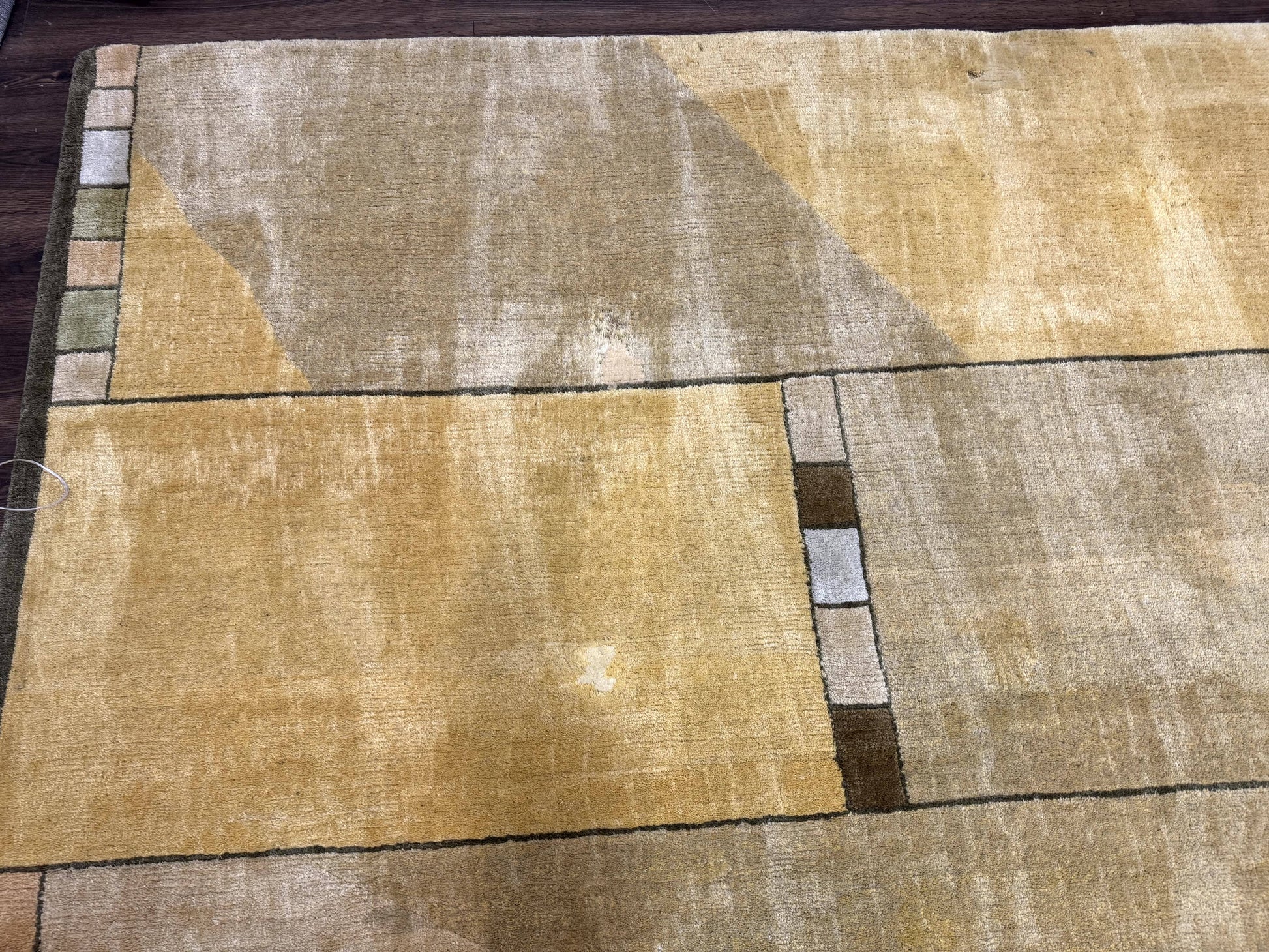 Tufenkian Tibetan Rug 12x16, Handmade Wool Modern Area Rug, Palace Size Carpet - Nuvé