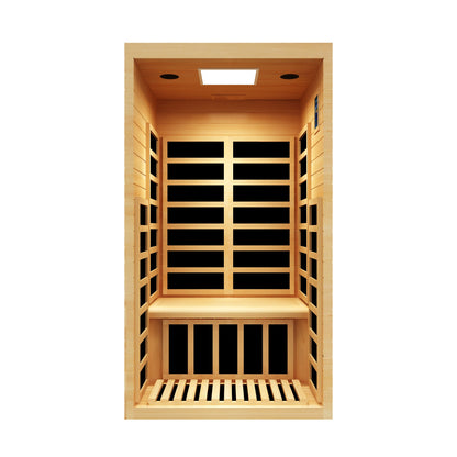 Peak Saunas Olympus Luxury 1-2 Person FAR Infrared Sauna with Smart WiFi App Control - Nuvé