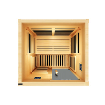 Peak Saunas Olympus Luxury 1-2 Person FAR Infrared Sauna with Smart WiFi App Control - Nuvé