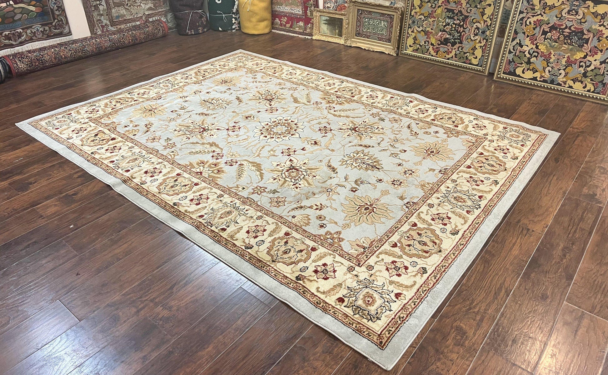 Safavieh Rug 8x11, Lyndhurst Collection, Indoor Outdoor Rug, Floral Allover Oriental Carpet - Nuvé