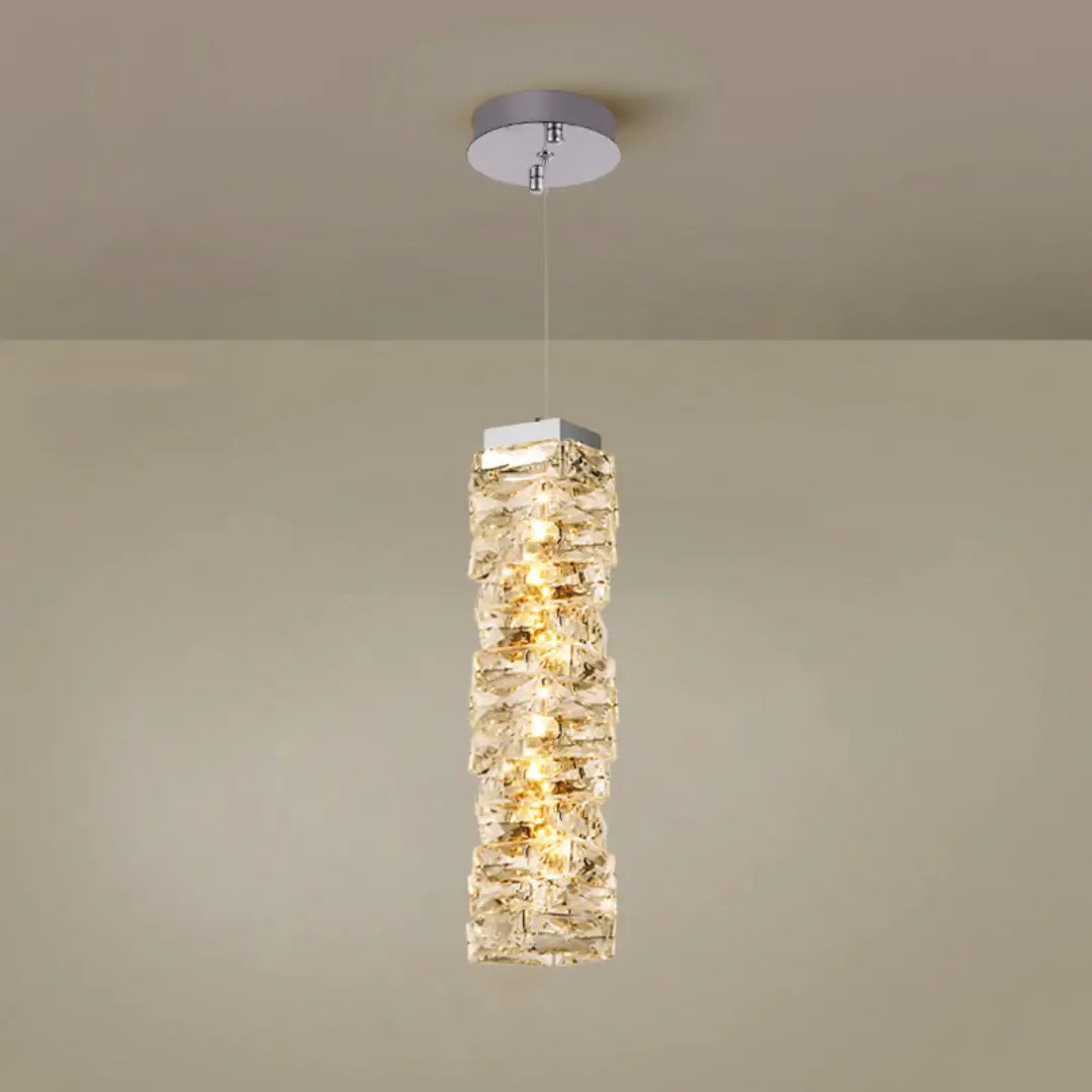 Twist Linear Crystal Chandelier
