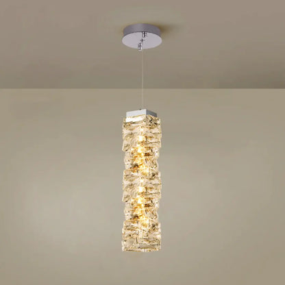 Twist Linear Crystal Chandelier