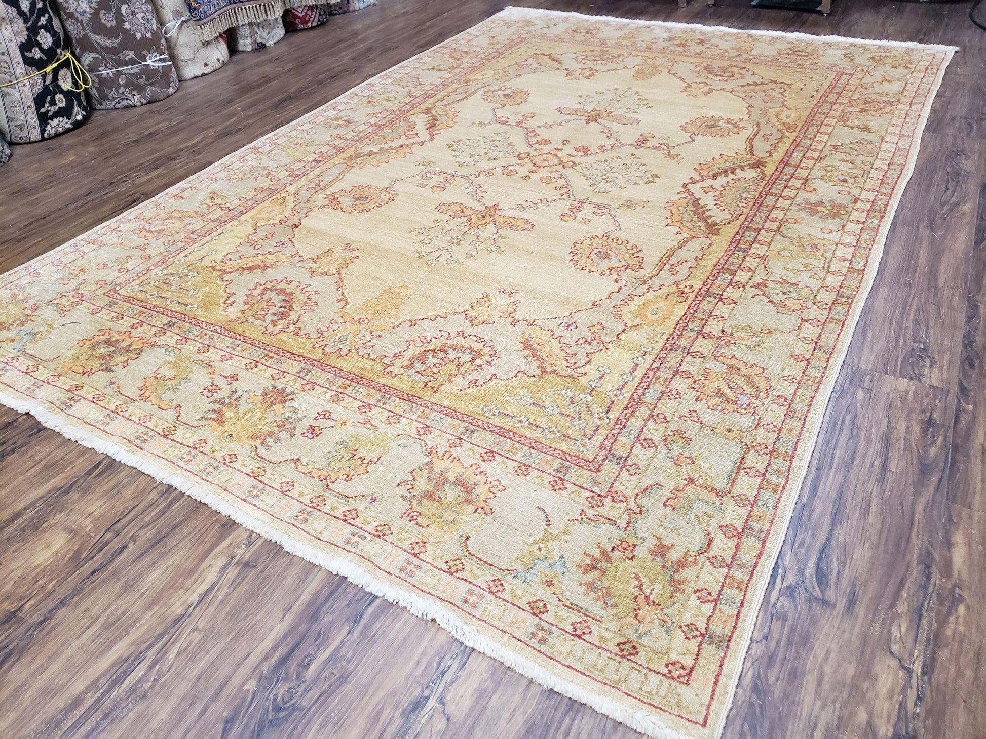 6x9 Turkish Oushak Rug, Wool Rug, Hand Knotted - Nuvé