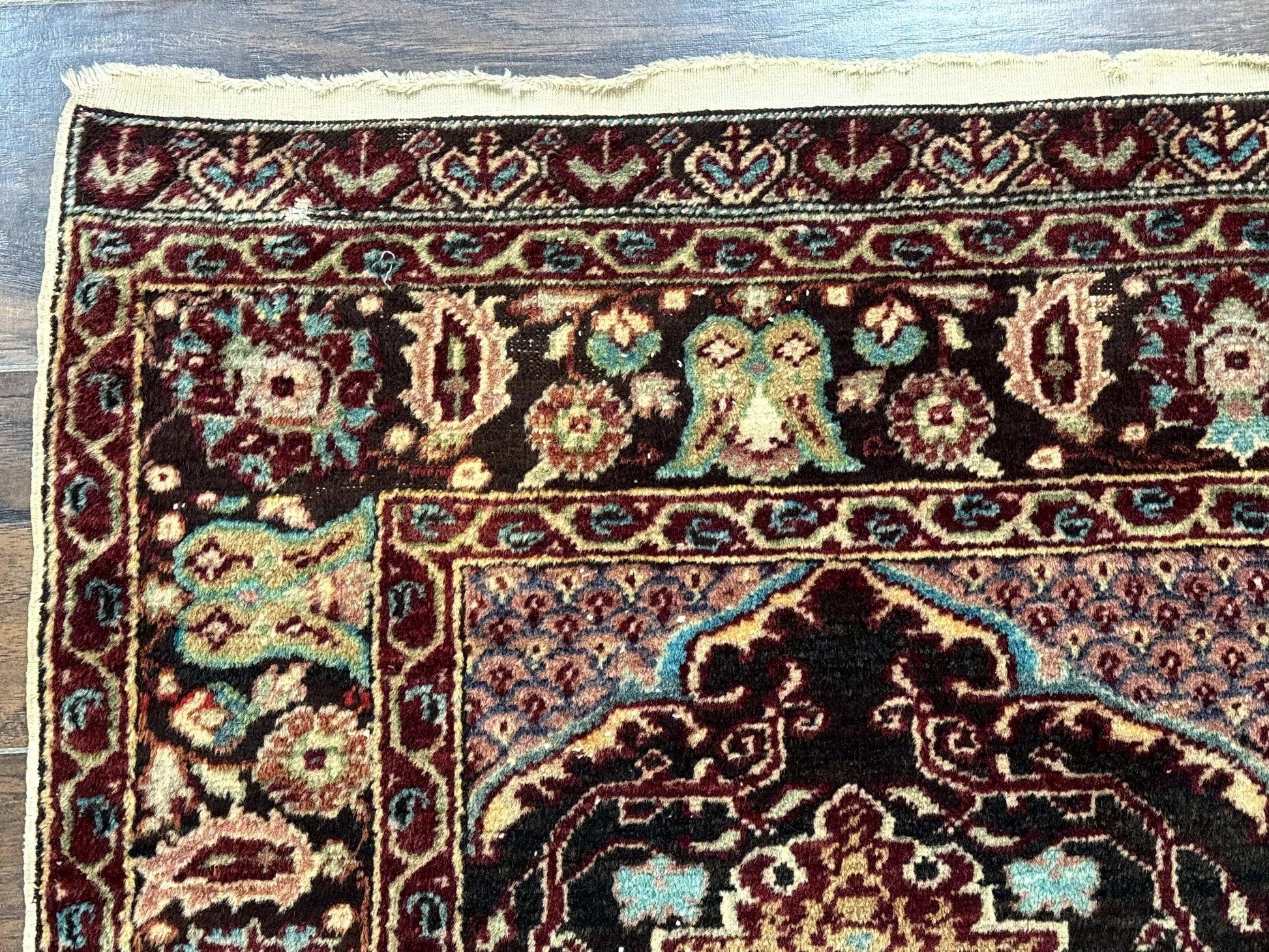 Antique Turkish Rug 4x6, Unique Rare Carpet - Nuvé