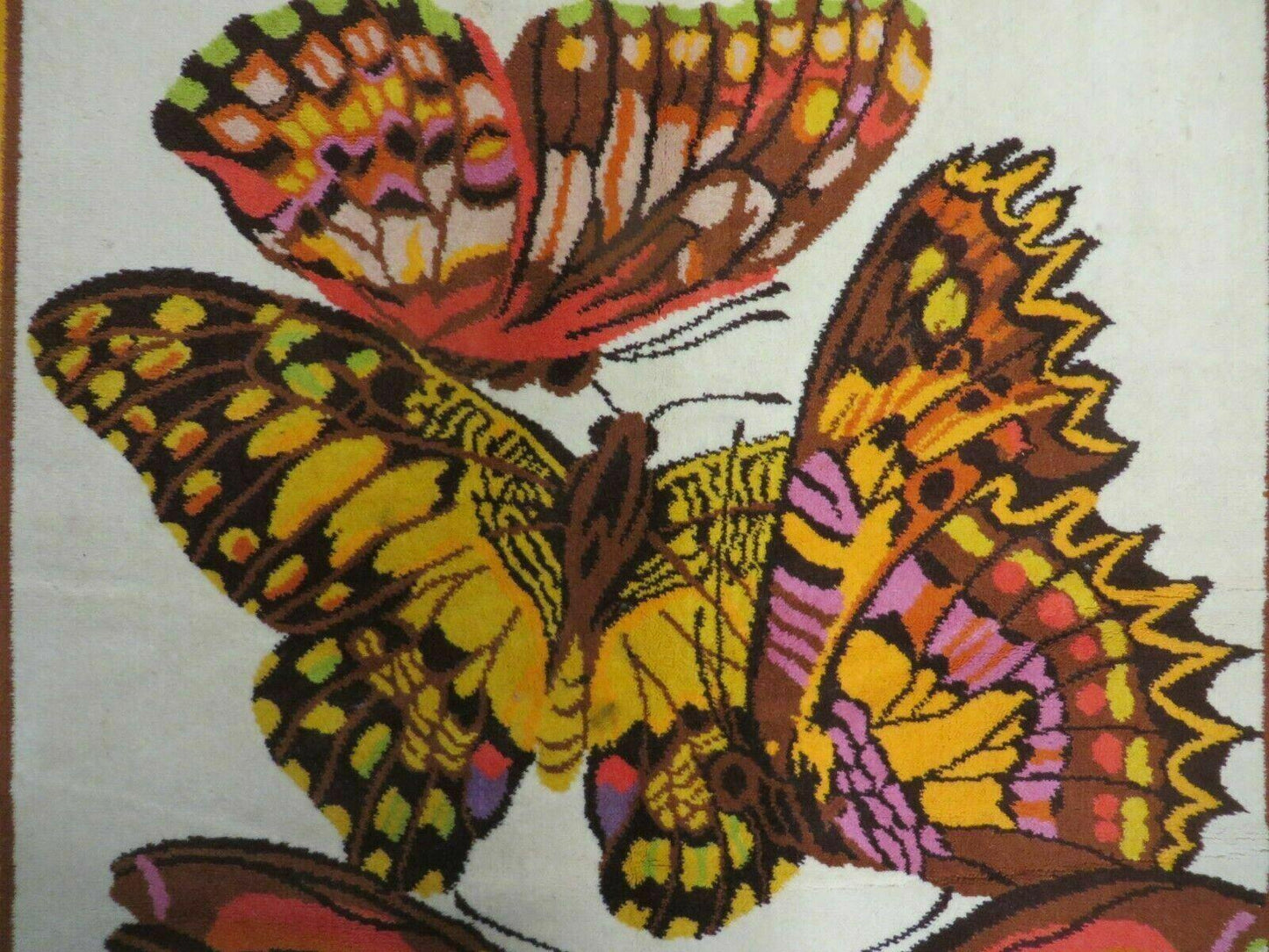 4' X 6' Tartare Modern Hand Knotted Spainsh Wool Rug Butterfly Getting Wings Nice - Nuvé