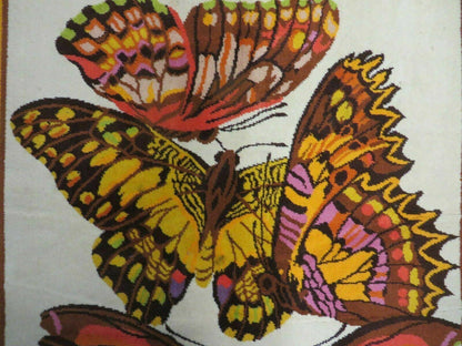 4' X 6' Tartare Modern Hand Knotted Spainsh Wool Rug Butterfly Getting Wings Nice