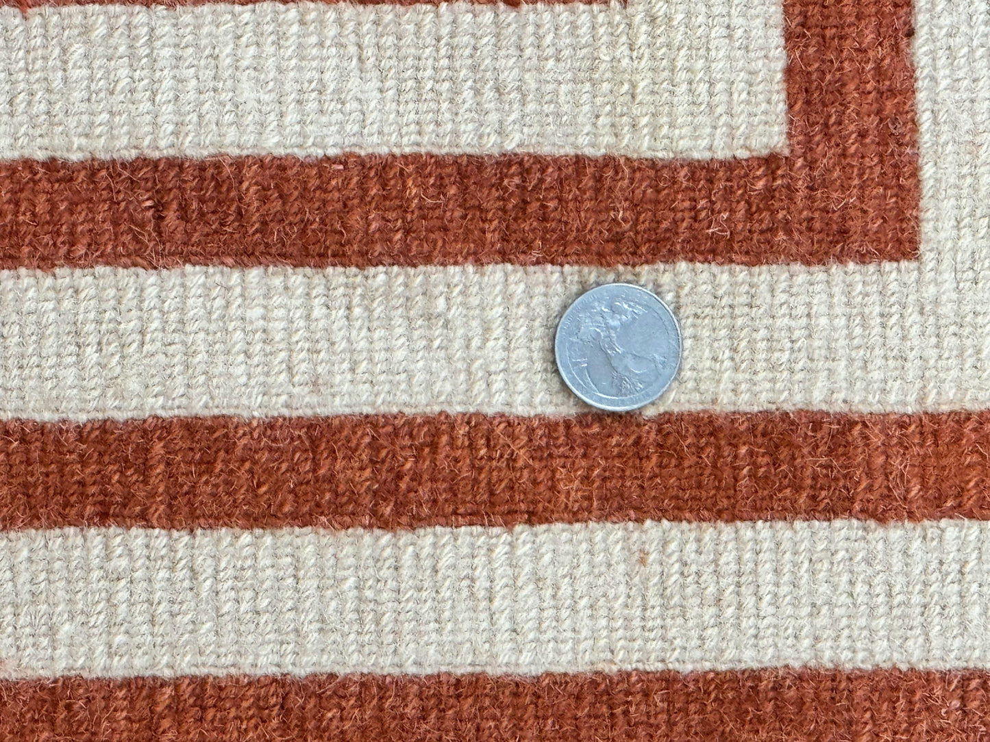 Modern Tibetan Rug 11 x 14.6, Wool and Silk, Simple Design, Handmade Large Area Rug, Cream - Nuvé