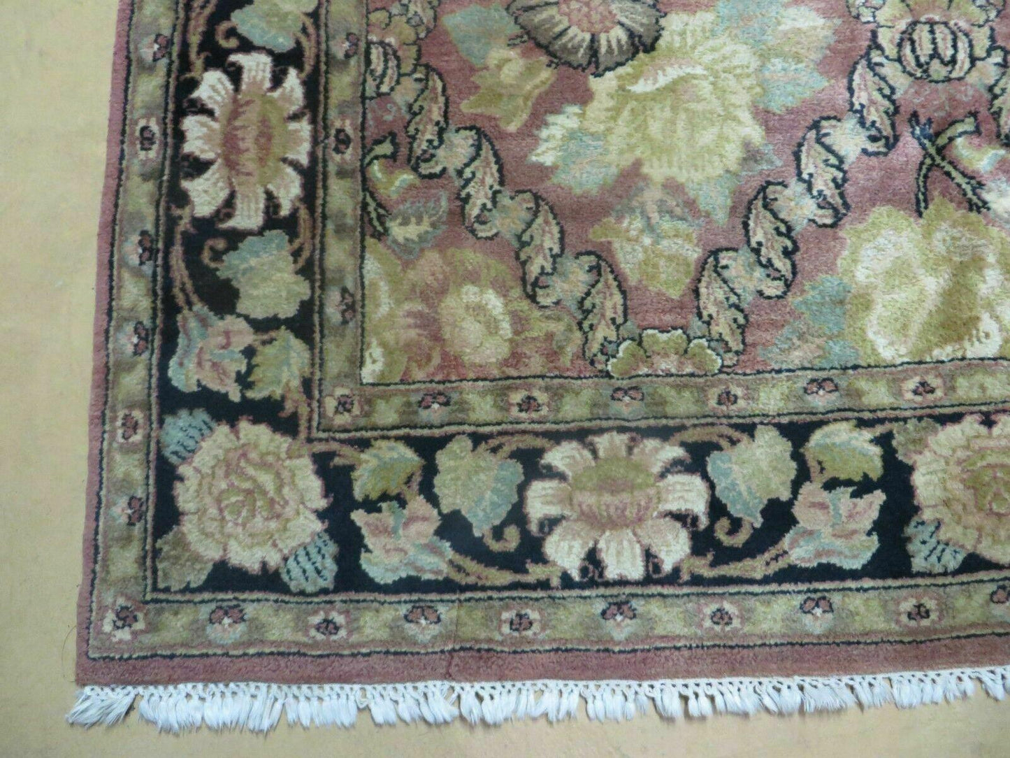 6' X 9' Handmade India Floral Oriental Wool Rug Carpet - Nuvé