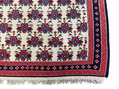 3x5 Vintage Kurdish Senneh Kilim Rug 3 x 5 Heirloom Rug Flatweave Antique Rug Playroom Rug Collectible Rug Beige Kilim - Nuvé