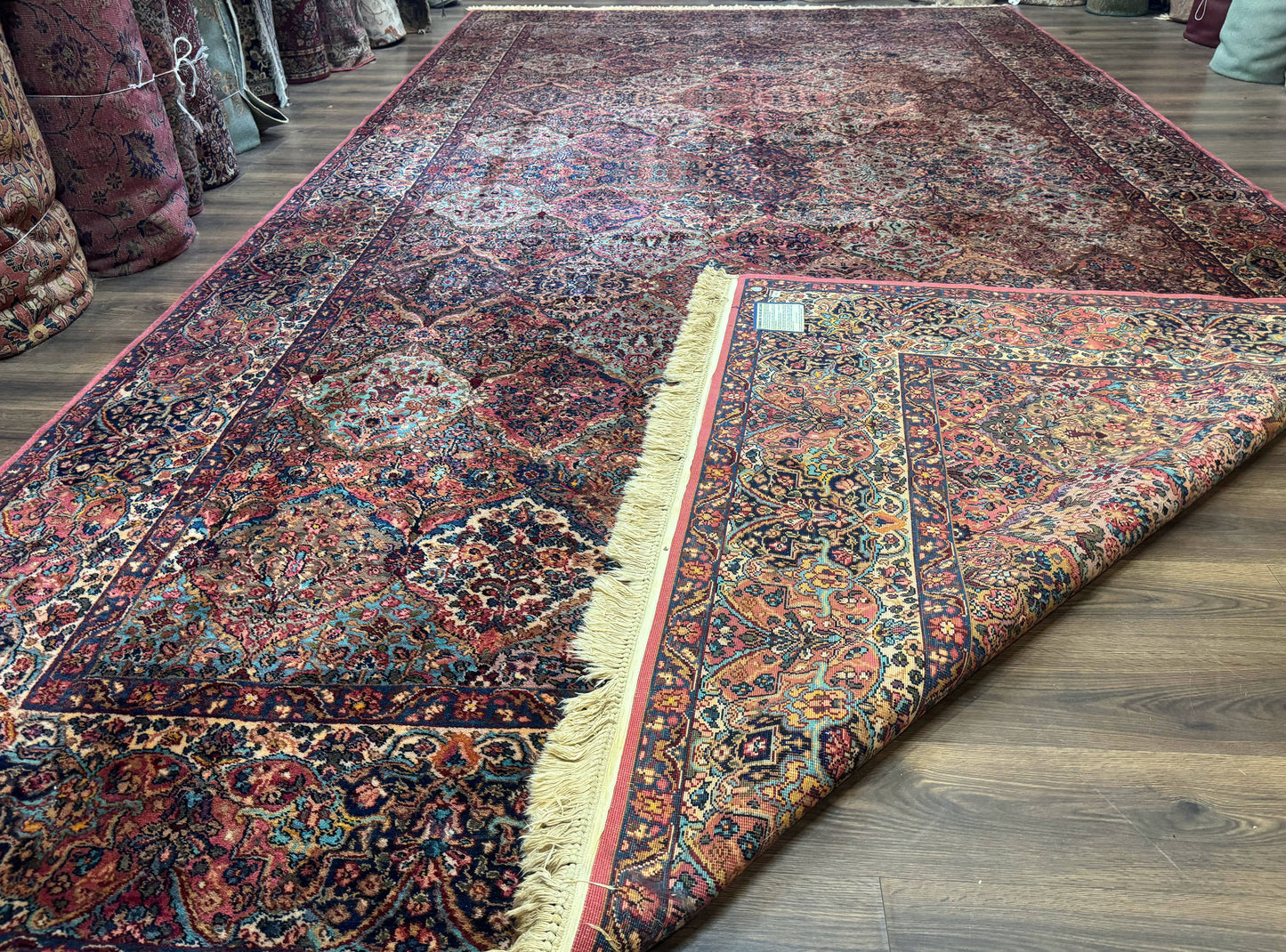 10x18 Karastan Multicolor Panel Kirman Rug #717, Palace Size Wool Discontinued Original 700 Series - Nuvé