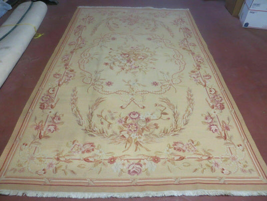 5' X 8' Vintage Turkish Kilim Handmade Flat Soumak Weave Wool Rug Veg Dye Nice - Nuvé