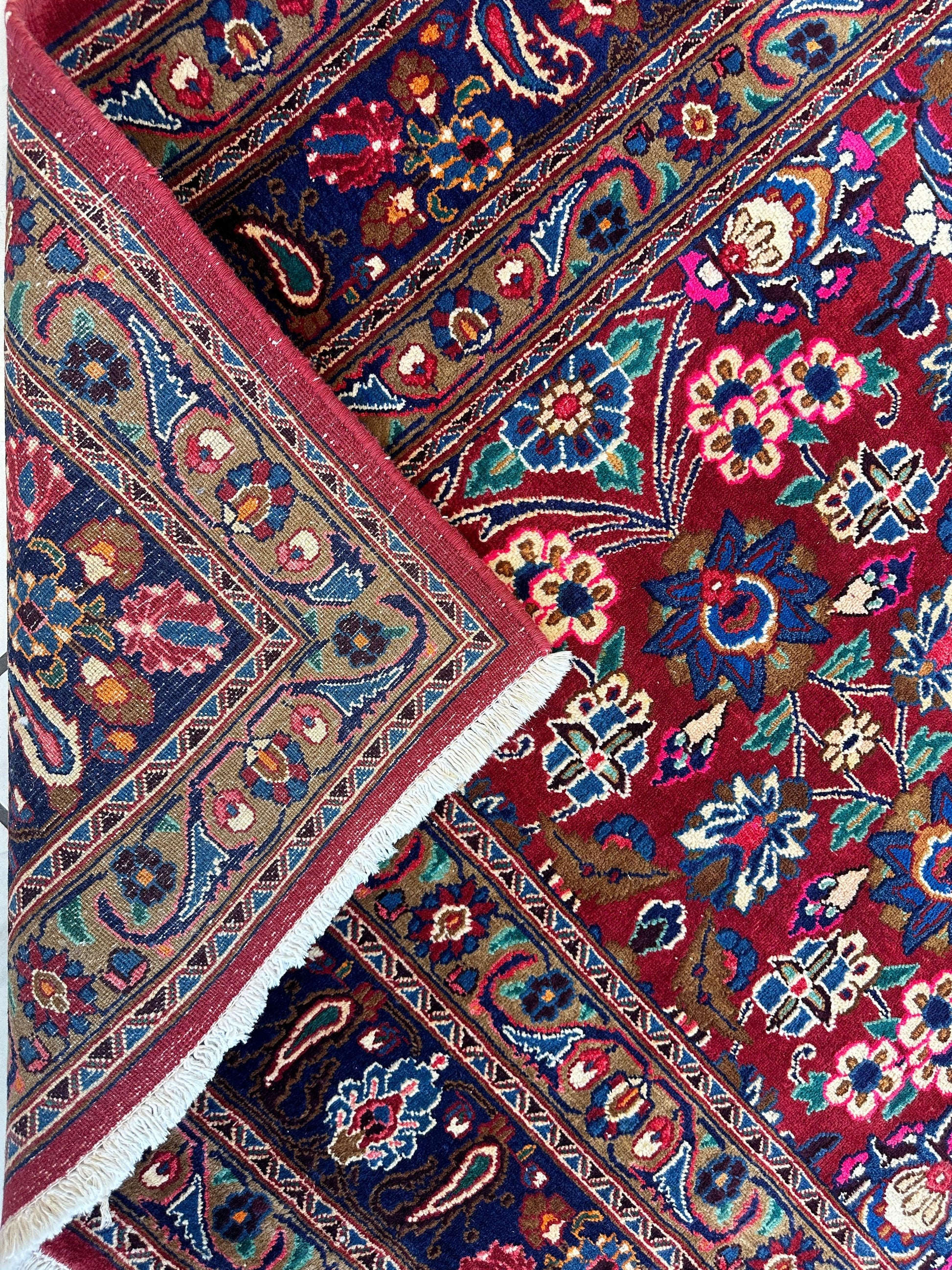Persian Mashhad I Fine Allover Rug Wool 7 x 10 - Nuvé