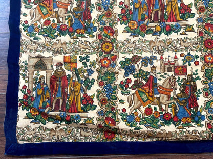 Vintage European Tapestry 4x4, Medievel Design - Nuvé
