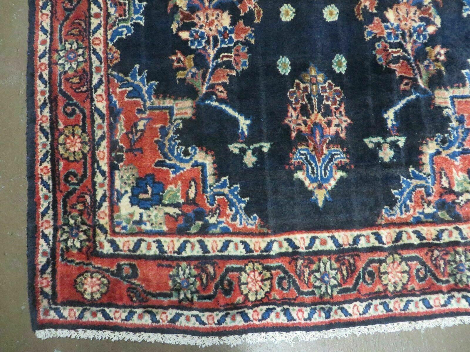 Persian Runner Rug 4x11, Navy Blue Antique Lilihan Runner - Nuvé