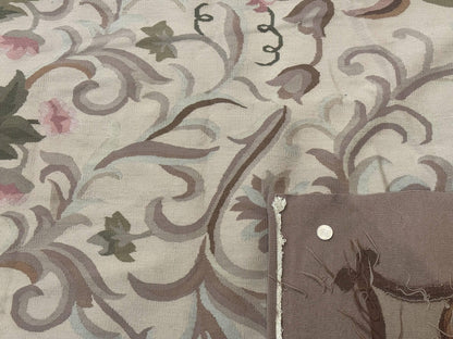 Palace Sized Aubusson Rug 13 x 20, Flatweave Aubusson Weave, Oversized Rug, European French Elegant Design - Nuvé