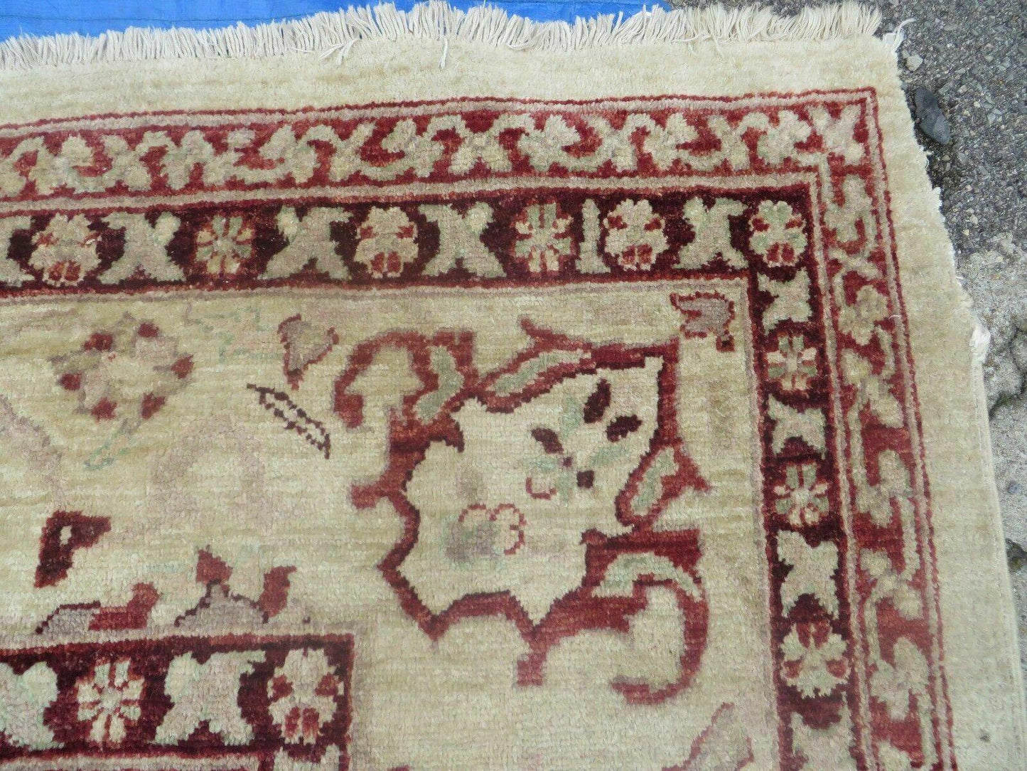 10' X 14' Vintage Hand Knotted Made Indian Agra Wool Rug Vegetable Dyes - Nuvé