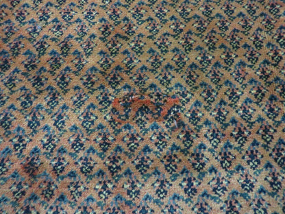 Antique Persian Seraband Runner 3.7 x 11 - Red, Wool, Mir Pattern - Nuvé