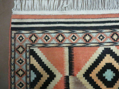 4' X 6' Vintage Handmade Turkish Melas Oushak Wool Rug Carpet Mehrab Red Nice - Nuvé