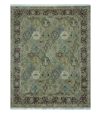 8' X 10' Safavieh Handmade Pakistan Oriental Floral Wool Rug Hand Knotted Organic