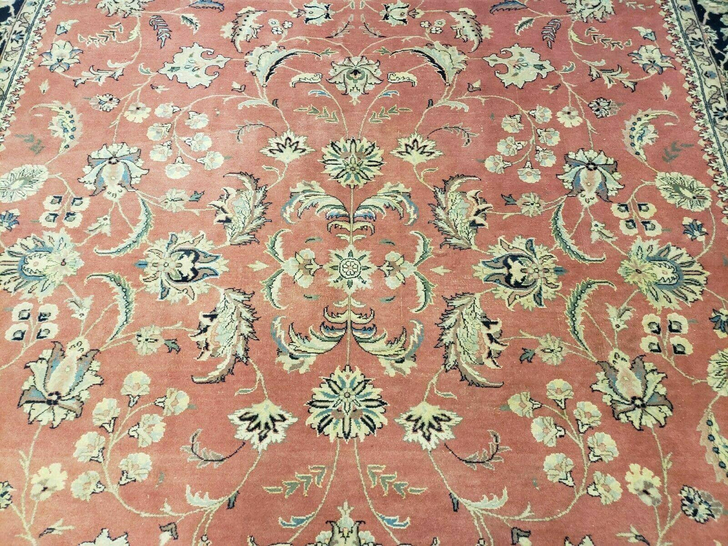 6' X 9' Vintage Fine Oriental Floral Handmade Wool Rug Vegetable Dyes Red Nice - Nuvé