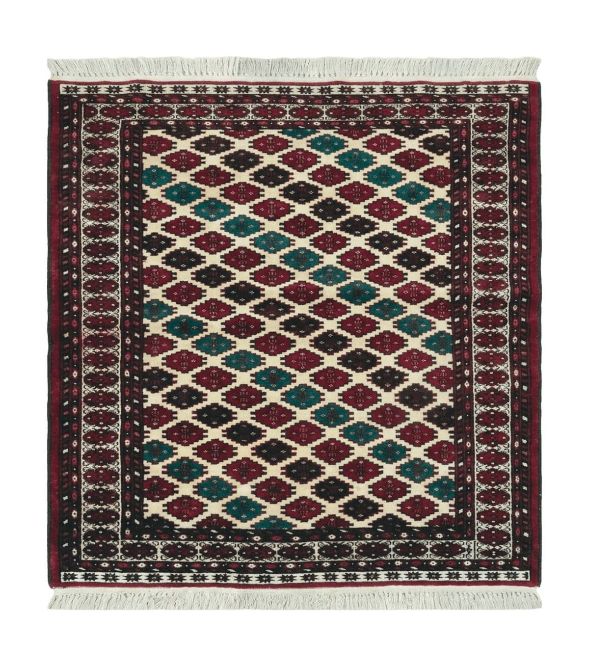 3' X 4' Vintage Handmade Pakistan Bokhara Turkoman Balouch Wool Rug Mat Nice