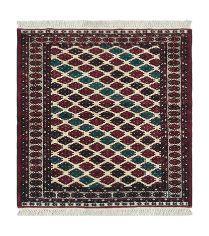 3' X 4' Vintage Handmade Pakistan Bokhara Turkoman Balouch Wool Rug Mat Nice
