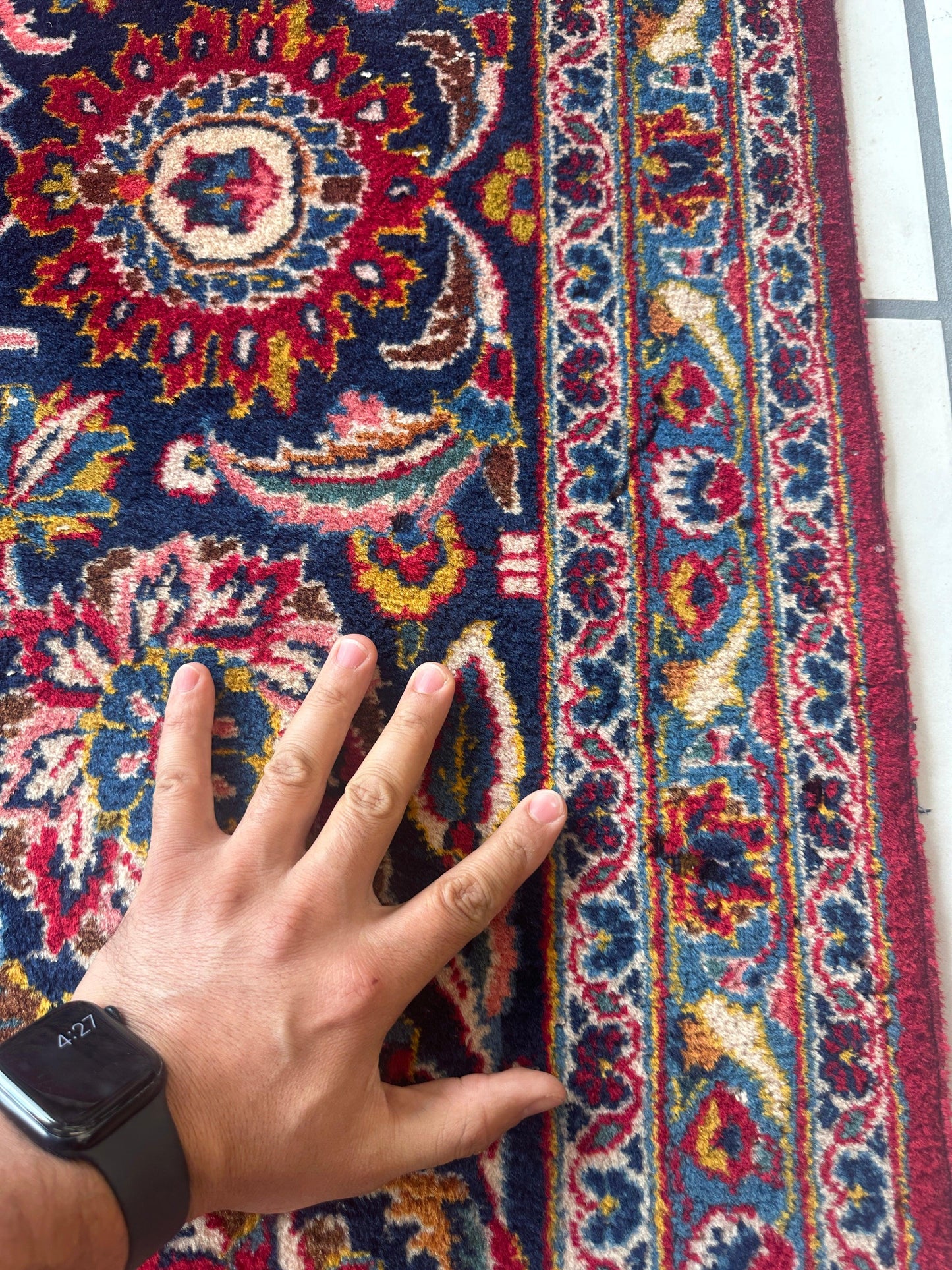 Incredible Persian Kashan All Over Wool Rug 10’2” x 14’ - Nuvé