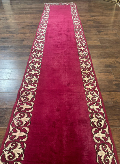 Red Persian Kerman Runner Rug 3x16 - Nuvé