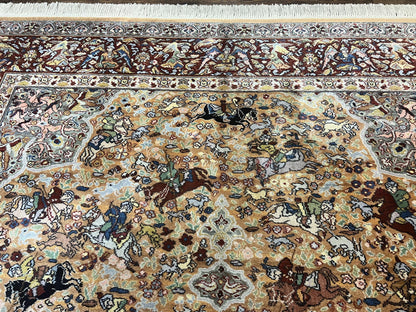 Karastan Rug 8.8 x 12 Persian Hunting Rug #723, Wool Pile - Nuvé