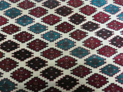 3' X 4' Vintage Handmade Pakistan Bokhara Turkoman Balouch Wool Rug Mat Nice - Nuvé