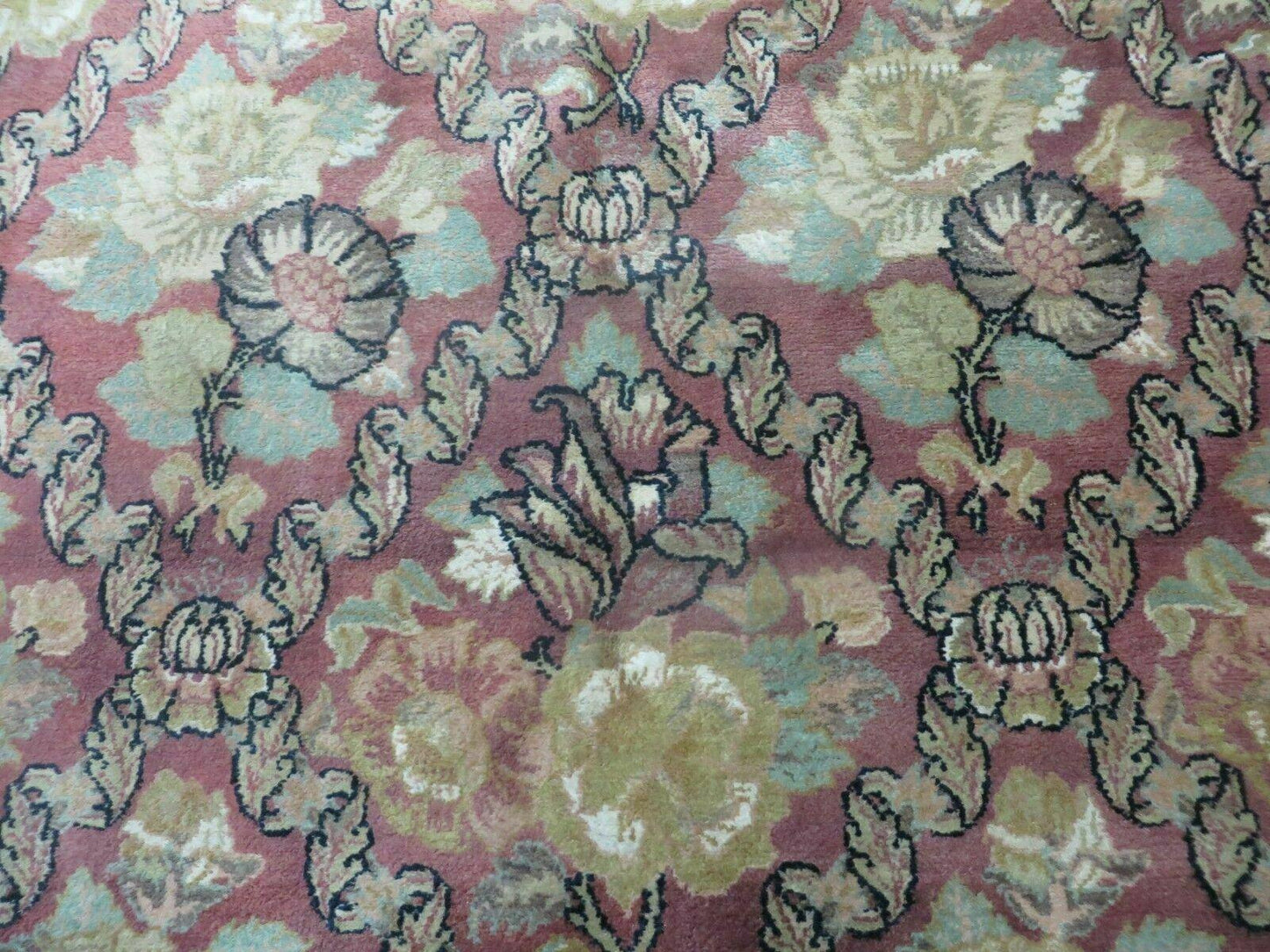 6' X 9' Handmade India Floral Oriental Wool Rug Carpet - Nuvé
