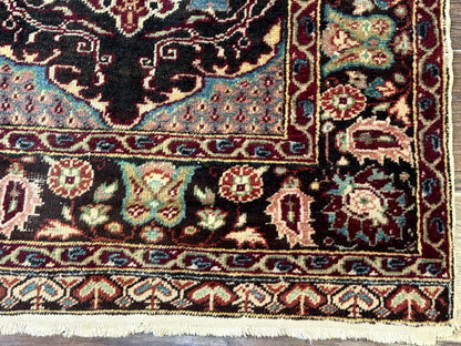 Antique Turkish Rug 4x6, Unique Rare Carpet