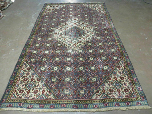 5' X 8' Antique Handmade Indian Amritsar Wool Rug Vegetable Dyes Traditional & Vintage Style Home Décor - Nuvé