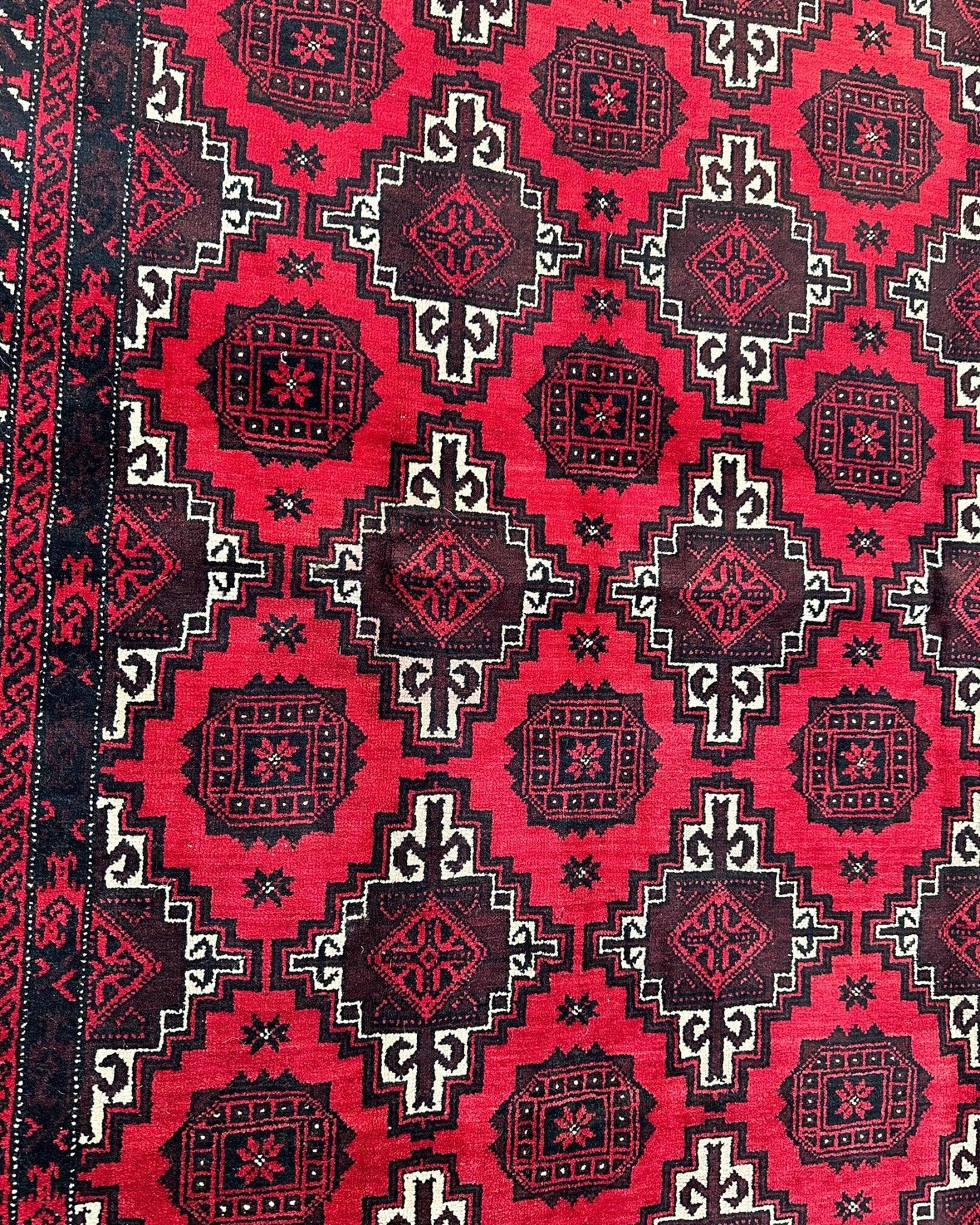 Hand-Knotted Afghani Baluch Wool Rug - 3’1” x 6’9” - Nuvé