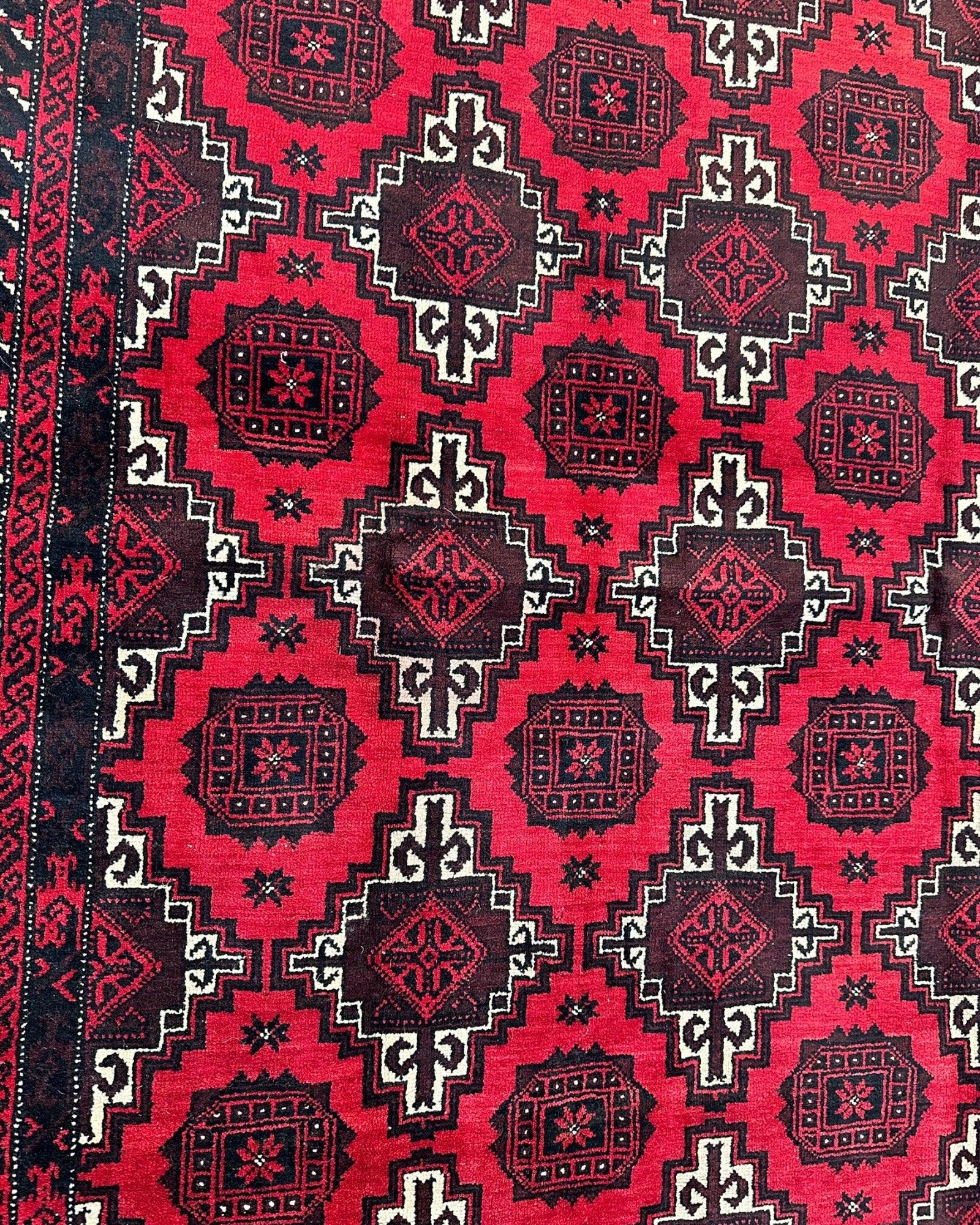 Hand-Knotted Afghani Baluch Wool Rug - 3’1” x 6’9” - Nuvé