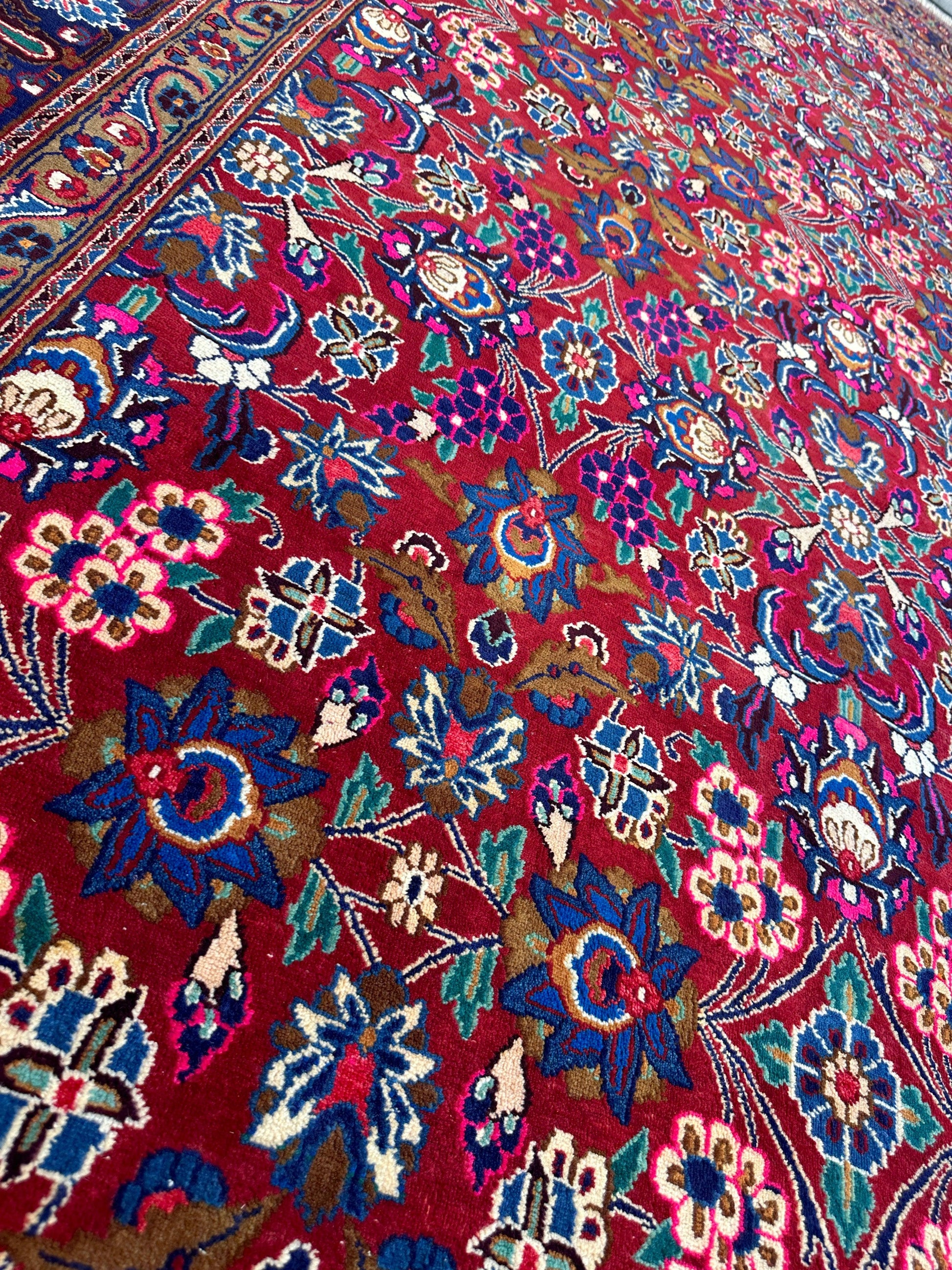 Persian Mashhad I Fine Allover Rug Wool 7 x 10 - Nuvé
