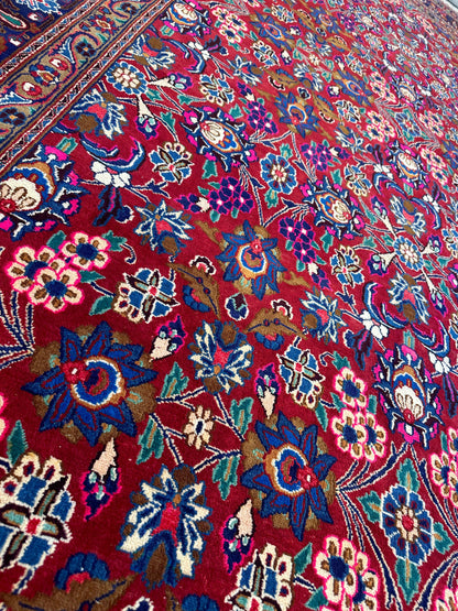 Persian Mashhad I Fine Allover Rug Wool 7 x 10 - Nuvé