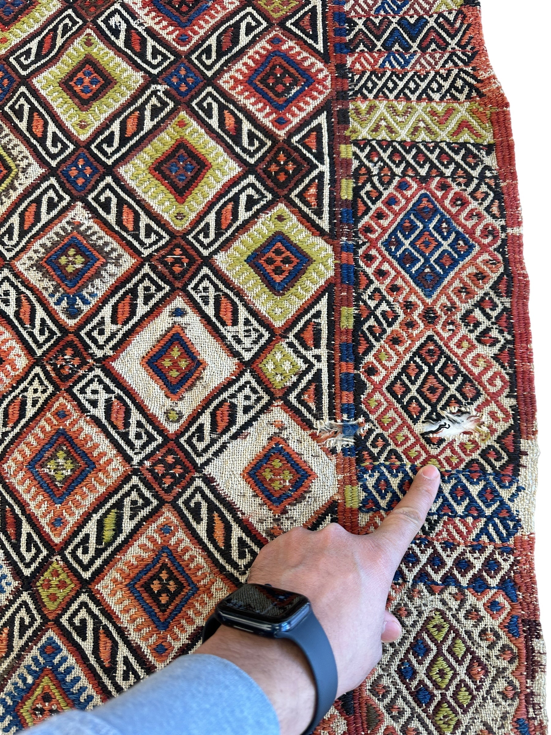Antique Turkish Jajim Wool Rug 5’6” x 14’5” - Nuvé